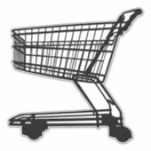 Shopping Trolley Sticker (Voorkant)