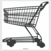 Shopping Trolley Sticker (Vel)