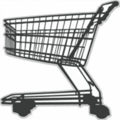 Shopping Trolley Sticker (Voorkant)