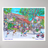 Shops in West End Poster (Voorkant)