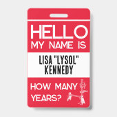 Shopsmith 75th Jubileum Celebration Naam Badge (Achterkant)