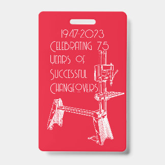 Shopsmith 75th Jubileum Celebration Naam Badge