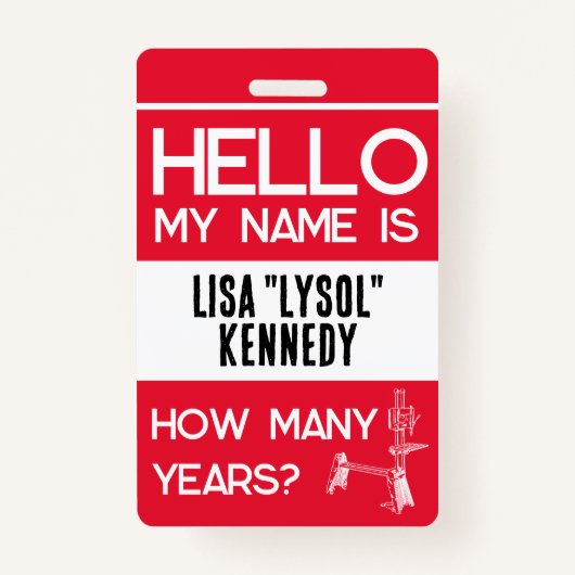 Shopsmith 75th Jubileum Celebration Naam Badge (Achterkant)