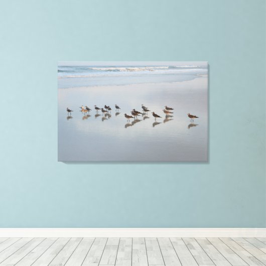Shore Birds Canvas Afdruk (Insitu (Houten vloer))