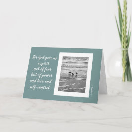 Shore birds, Schrift vers uit Timothy (blanco) Kaart