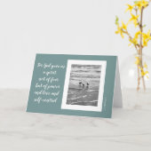 Shore birds, Schrift vers uit Timothy (blanco) Kaart (Gele Bloem)