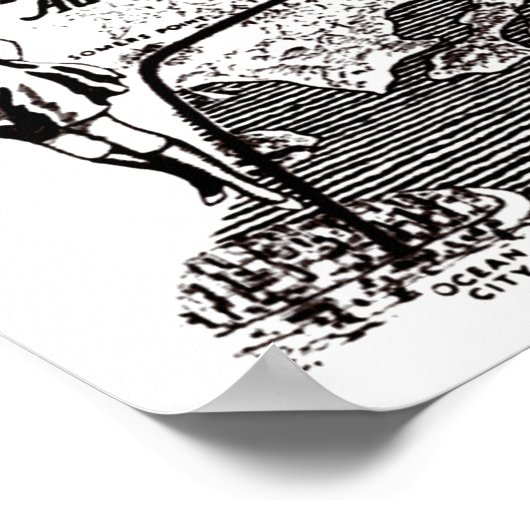 Shore Fast Line Trolleys 1910 Poster (Hoek)