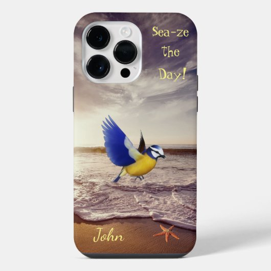 Shore Fun Ocean Bird Starfish iPhone Hoesje (Achterkant)