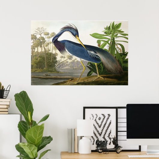 Shore Lark - Wildlife Painter John Audubon Poster (Thuiskantoor)