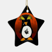Shore Leave Pinguïn Aanpasbaar Keramisch Ornament (Rechts)