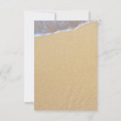 Shore Love Beach Thered Wedding RSVP-kaarten RSVP Kaartje (Achterkant)