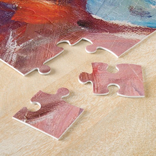 Shore met Red House van Edvard Munch Legpuzzel (Zijkant)