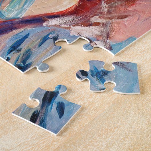 Shore met Red House van Edvard Munch Legpuzzel (Zijkant)