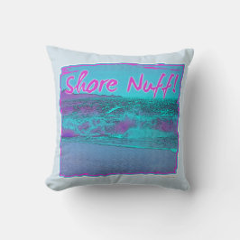 Shore Nuff Retro Beach Slogan Kussen