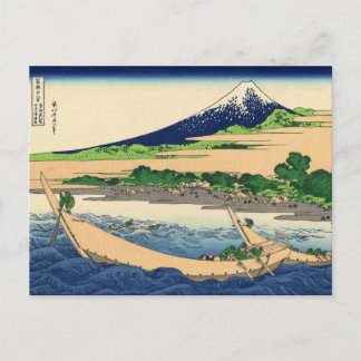 Shore of Tago Bay, Ejiri bij Tōkaidō (door Hokusai Briefkaart
