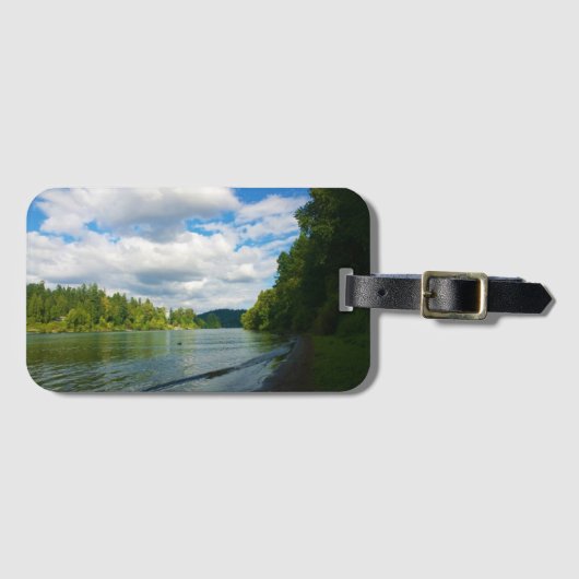 Shore of the Willamette River, OF Bagagelabel (Voorkant (horizontaal))