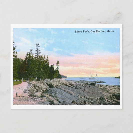 Shore Path, Bar Harbor, ME  Briefkaart (Voorkant)