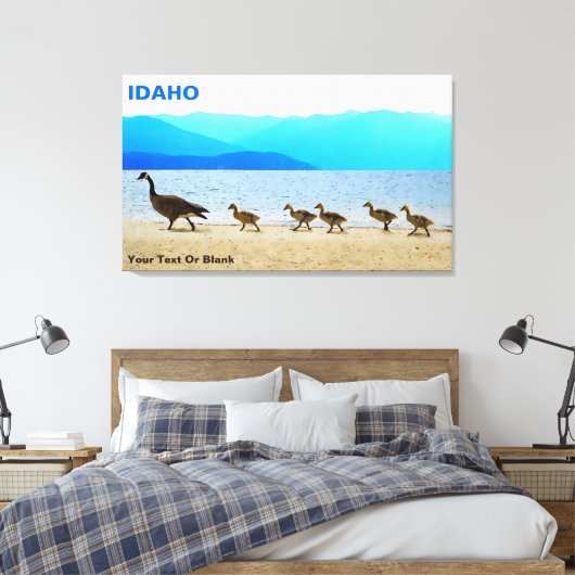 Shore Patrol - Canada Gese Canvas Afdruk (Insitu (Slaapkamer))