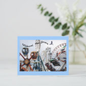 Shore Pier-Wildwood Text Briefkaart (Staand voorkant)