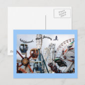 Shore Pier-Wildwood Text Briefkaart (Voorkant / Achterkant)