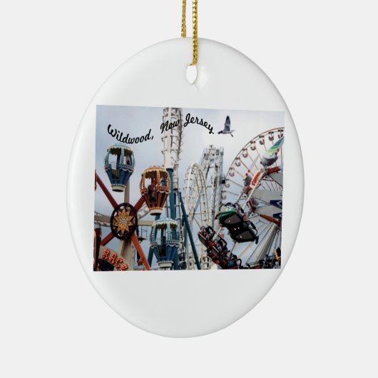 Shore Pier/Wildwood Text Ornament (Rechts)