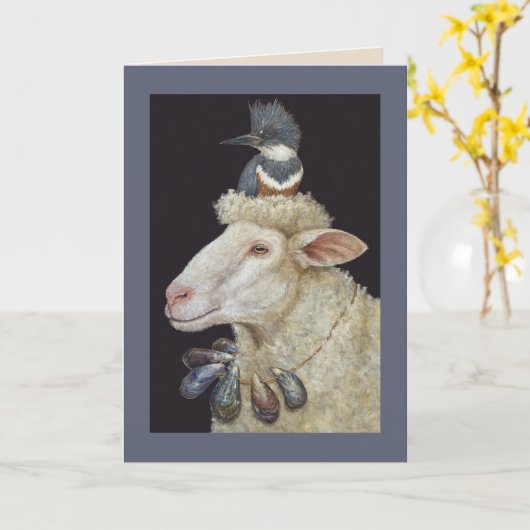 Shore Sheep Card Kaart (Gele Bloem)
