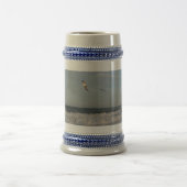 Shore & Sky & Seagulls Grey/Blue 22 oz Stein Bierpul (Center)