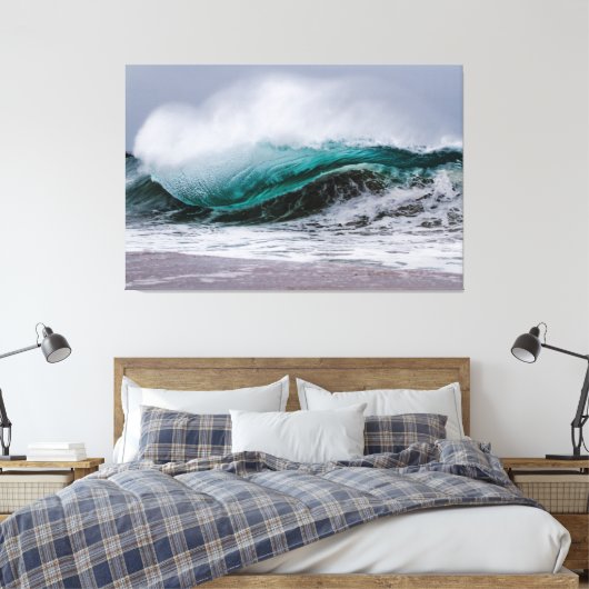 Shore Slab the WEDGE 🌊 Newport Beach, CA  Canvas Afdruk (Insitu (Slaapkamer))