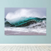 Shore Slab the WEDGE 🌊 Newport Beach, CA  Canvas Afdruk (Insitu (Houten vloer))