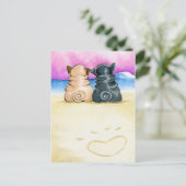 Shore Theyre Love Pugs Briefkaart (Staand voorkant)