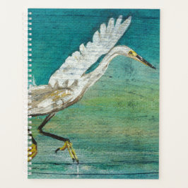 Shorebird van Egret Gorge op een met de hand gesch Planner