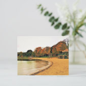 Shorefront meer van Genève, Wisconsin Briefkaart (Staand voorkant)