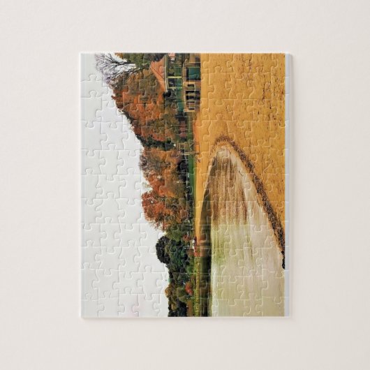 Shorefront meer van Genève, Wisconsin Legpuzzel (Verticaal)