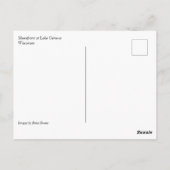 Shorefront van het meer van Genève, Briefkaart van (Achterkant)