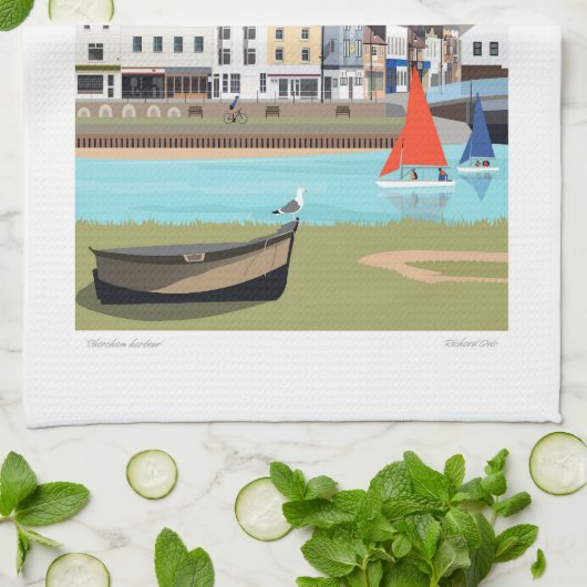 Shoreham door Zee Tea Towel Theedoek (Gevouwen)