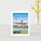 Shoreham met Zee Greetings Card Kaart (Gele Bloem)