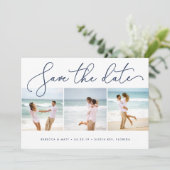 Shoreline | Beach Wedding Photo Save The Date (Staand voorkant)