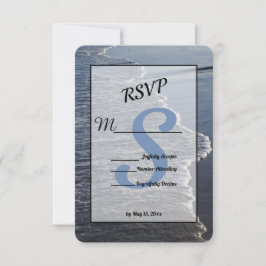 Shoreline Beauty Wedding RSVP Kaartje