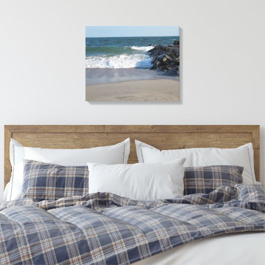 Shoreline Canvas Afdruk (Insitu (Slaapkamer))