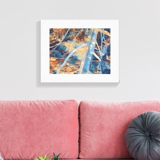 Shoreline Driftwood fotoprint Canvas Afdruk (Insitu (Woonkamer))