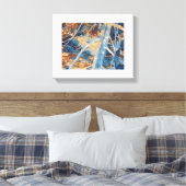 Shoreline Driftwood fotoprint Canvas Afdruk (Insitu (Slaapkamer))