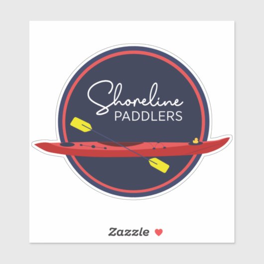 Shoreline Paddlers Sticker (Vel)