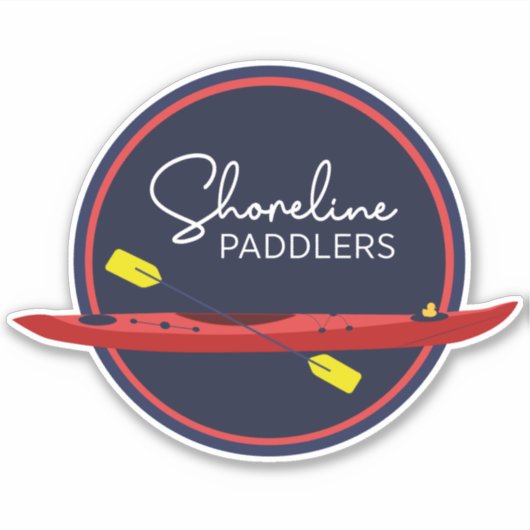 Shoreline Paddlers Sticker (Voorkant)