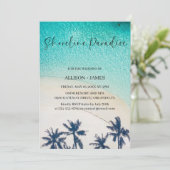 Shoreline Paradise zomer blauwe oceaan Strand Brui Kaart (Staand voorkant)