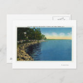 Shoreline, Pavilion en zwemmers Briefkaart (Voorkant / Achterkant)