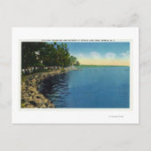 Shoreline, Pavilion en zwemmers Briefkaart (Voorkant)