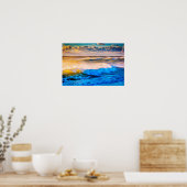 Shoreline schilderachtig bij zonsopgang poster (Keuken)