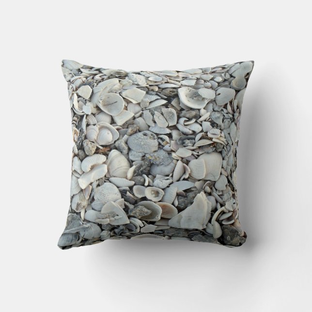 Shoreline Shells Coastal Pillow Kussen (Achterkant)