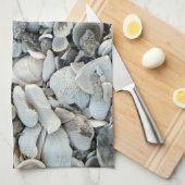 Shoreline Shells Coastal Texture Theedoek (Quarter Fold)