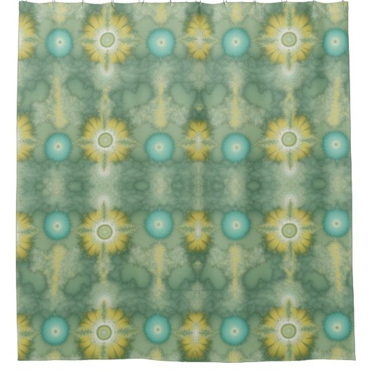 Shoreline Stropdas-dye Douchegordijn (Voorkant)